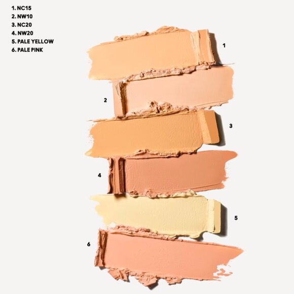 MAC Conceal and Correct Palette Light -6 Shade Cream - Picture 2 of 11